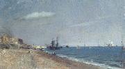 John Constable Brighton Beach,with colliers oil painting on canvas
